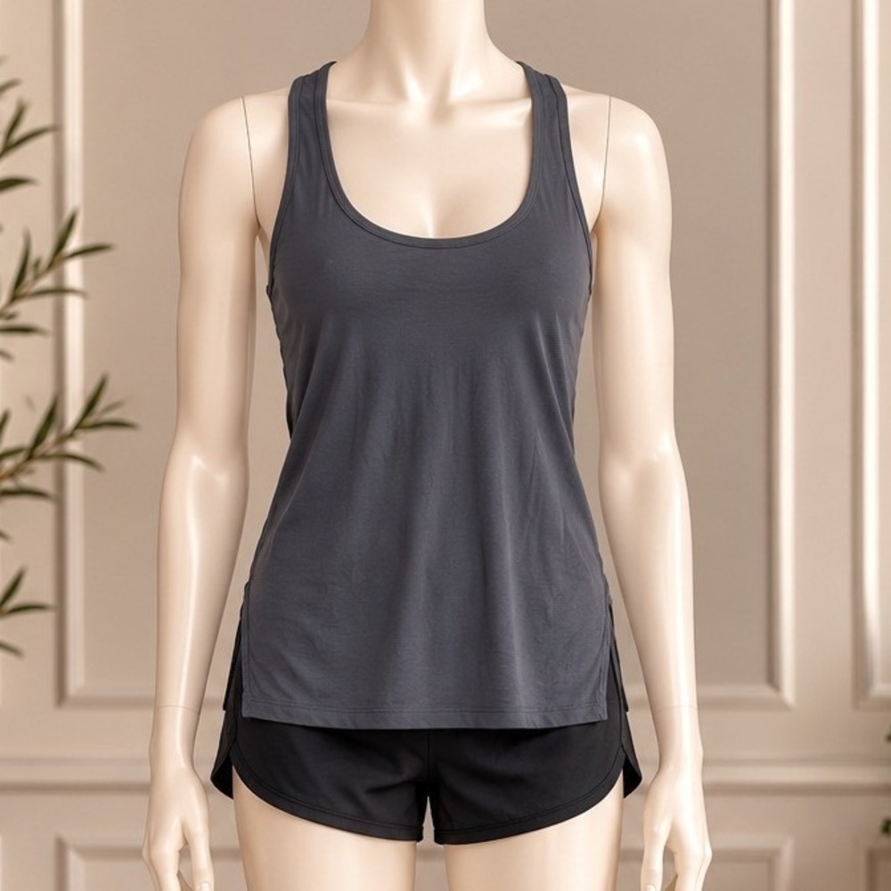 Splendid Womens Tank Top Modal Racerback Ink Gray RM4K081 Size Small